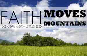 mustard seed faith moves mountain